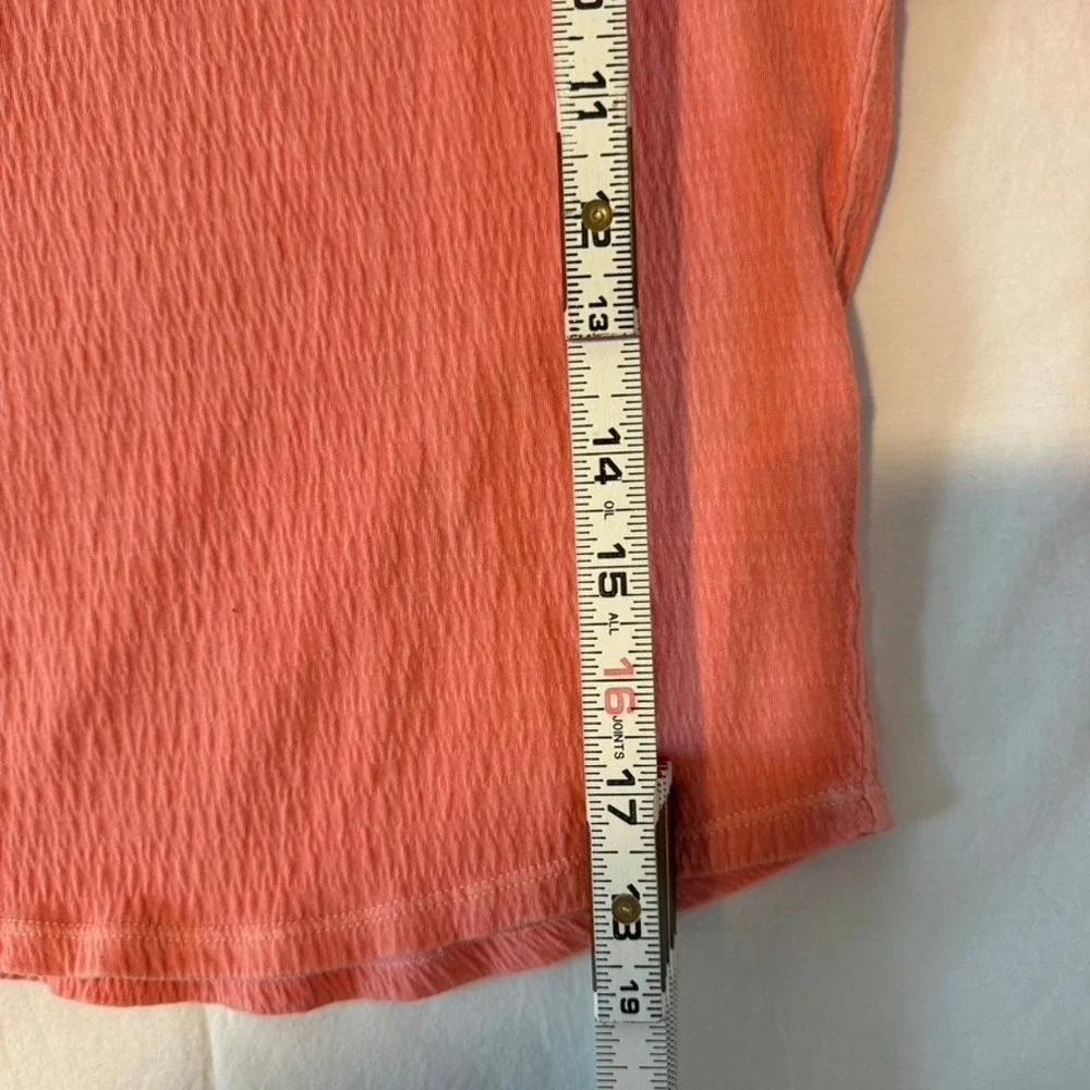 Free People Smocked Top Puff Sleeve‎ Scoop Neck Cottagecore Boho Peasant Fairy